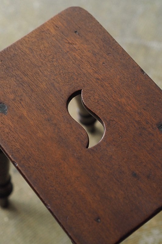 小さなマホガニー台-antique mahogany small table | アンティーク