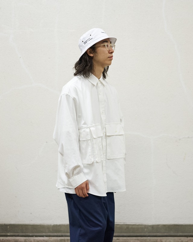 【FreshService(フレッシュサービス)】DRY OXFORD FLAP POCKET L/S SHIRT（FSW-23-SH_001）