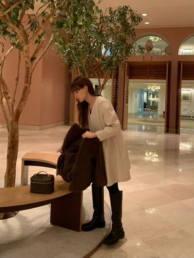 (予約) LIFFEY / Lease wool onepiece 2color