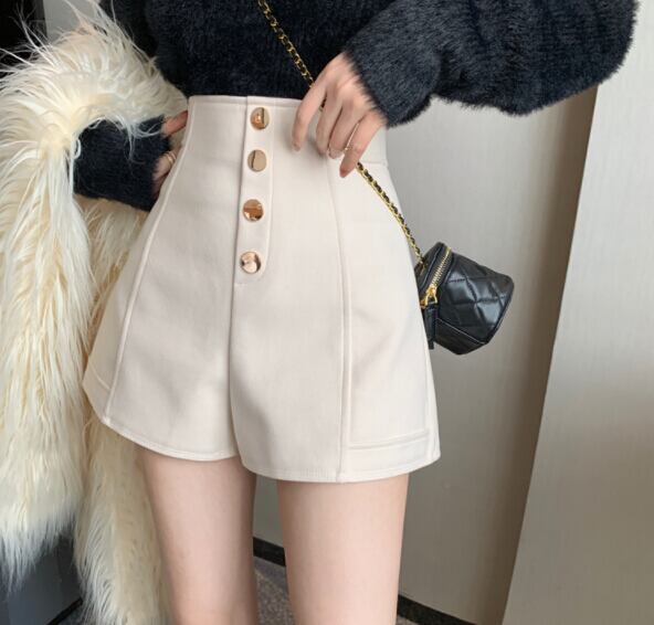 春秋新作 レディース ボトムス ズボン ショーツ パンツ Aライン ワイドパンツ