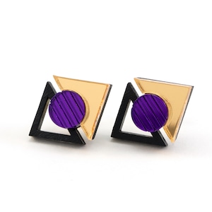 MYSTIC FORMS  FORM068 KHUFU I Stud Earrings - Gold,