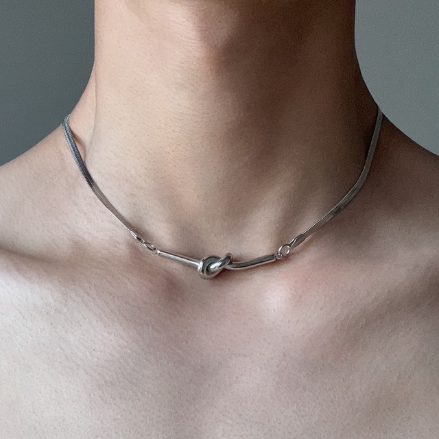 knot design necklace　ノットデザインネックレス　J1438
