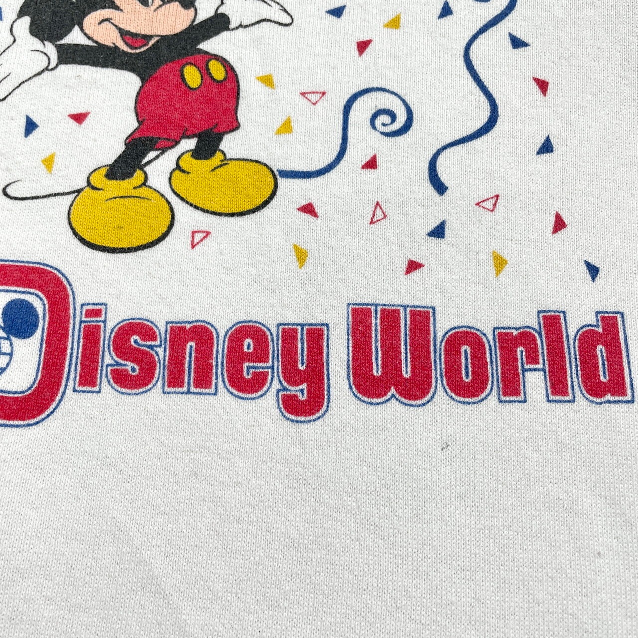 80年代 USA製 WALT DISNEY WORLD 15周年 ラグランスウェットシャツ 