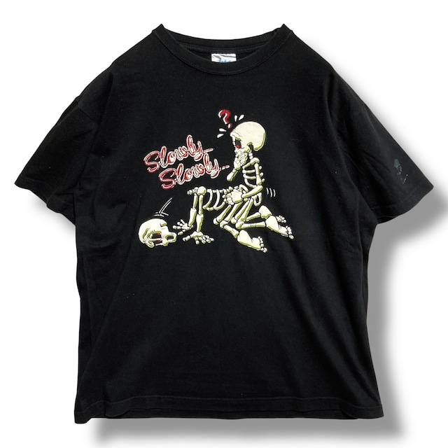 エロ Tシャツ ビンテージ 古着 黒 ディックボーイ セクシー ネタ 