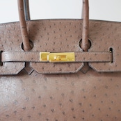 Hermès エルメス バーキン 35 ル トゥルネ オーストリッチ ハンドバッグ ゴールド金具 □D:2000年