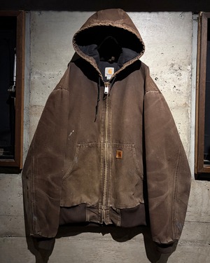 【Caka】"Carhartt" Beautiful Faded Brown Color Vintage Active Jacket