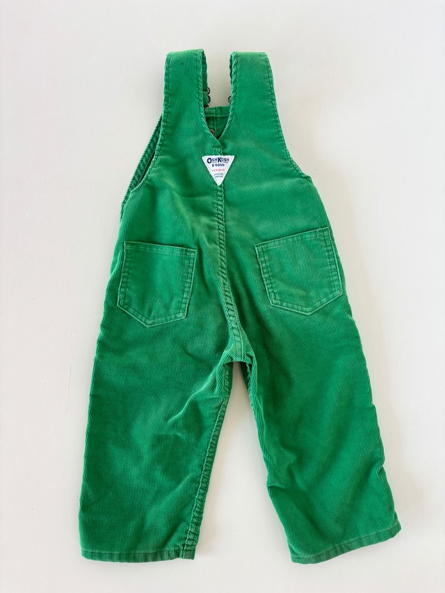 【2 toddler・vintage】USA製　OshKoshコーデュロイオーバーオール