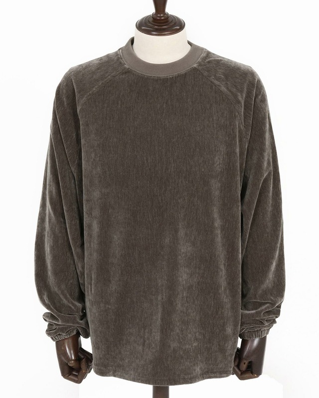 【GLIMCLAP】ベロアファブリック プルオーバー　(19-015-gla-cf)