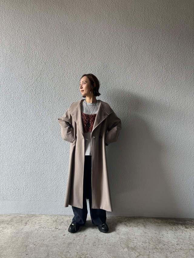 【cafune】ウールライク2wayコート　545415