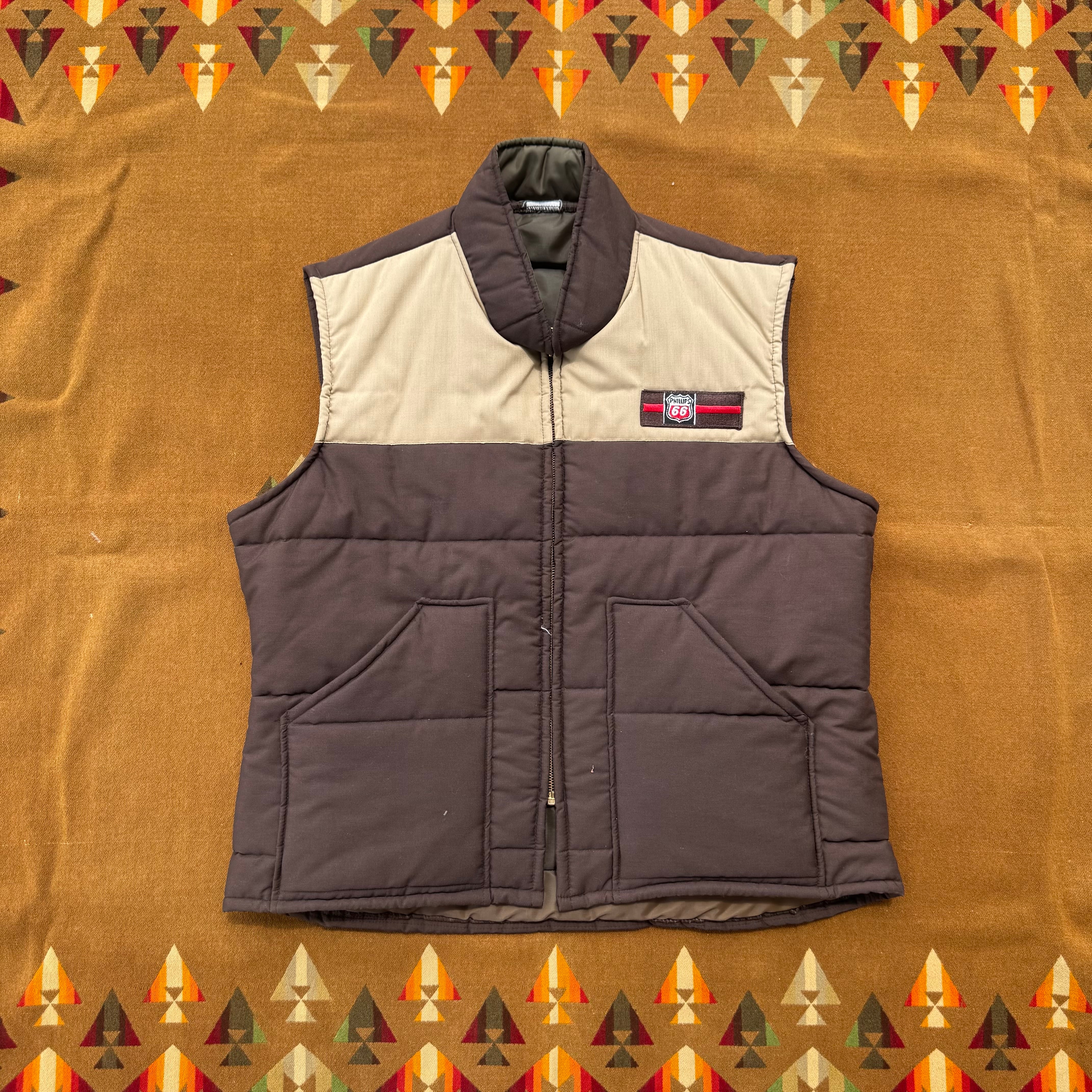 1980's "Unitog" Puffer Vest with Phillips 66 employees patch