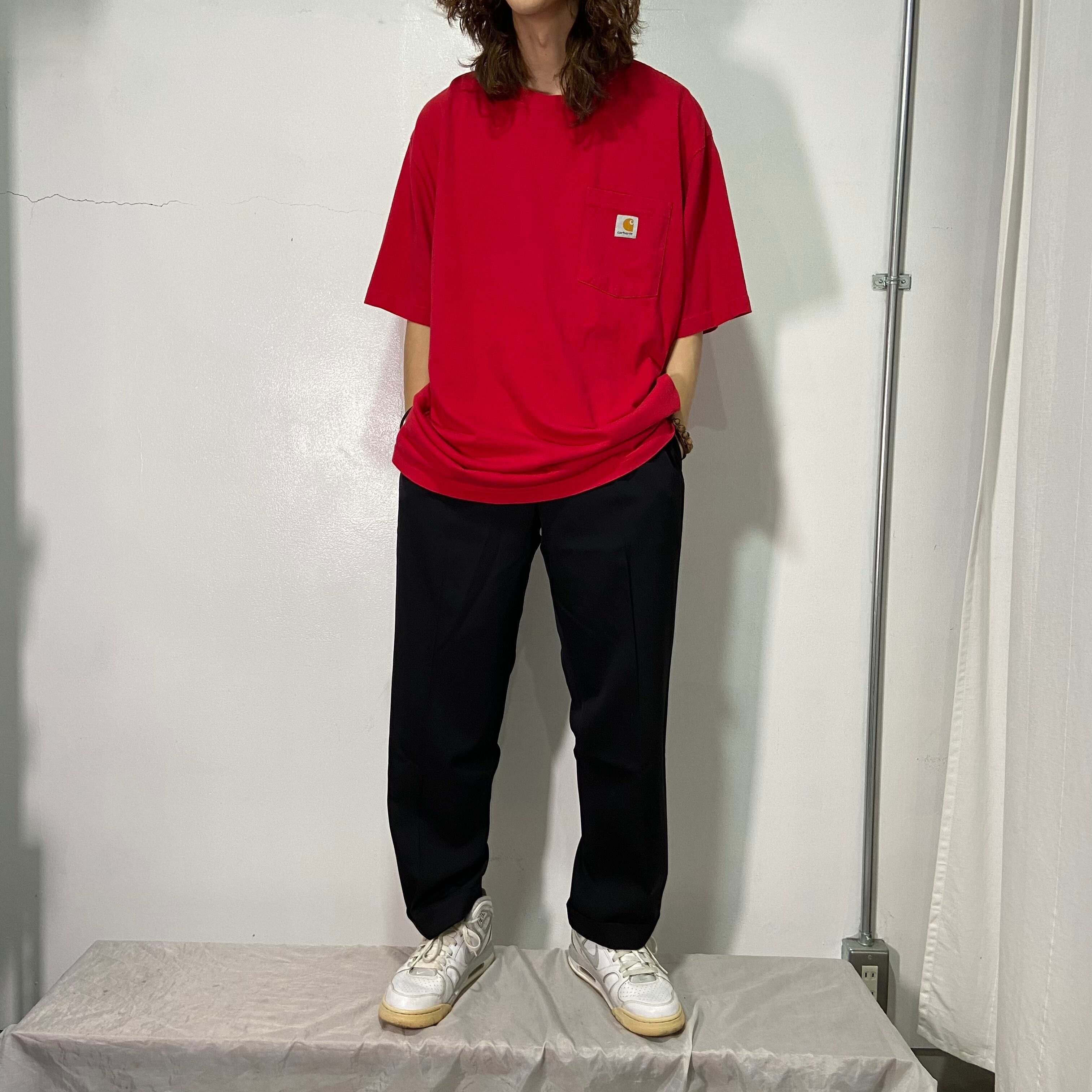 ★レア★  Carhartt  インナーツナギ　Ｌサイズ　赤 ☆レア☆ Carhartt インナーツナギ Lサイズ 赤 中古・古着通販