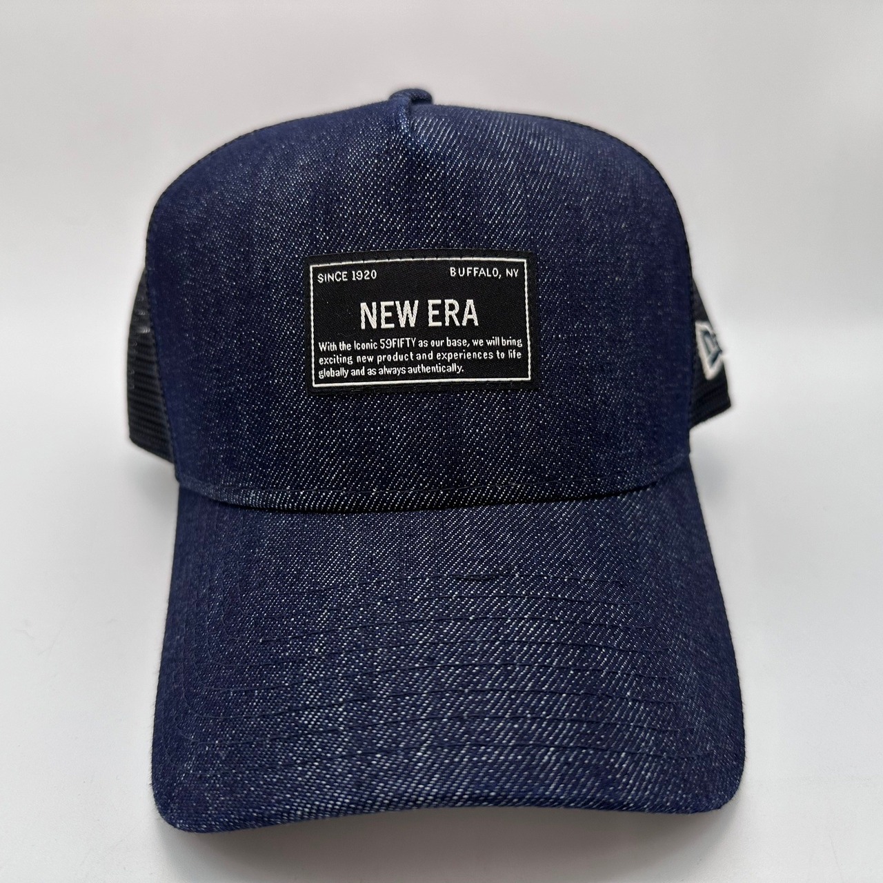 NEW ERA 9FORTY/940 A-Frame トラッカー Denim ウーブンパッチ インディゴデニム