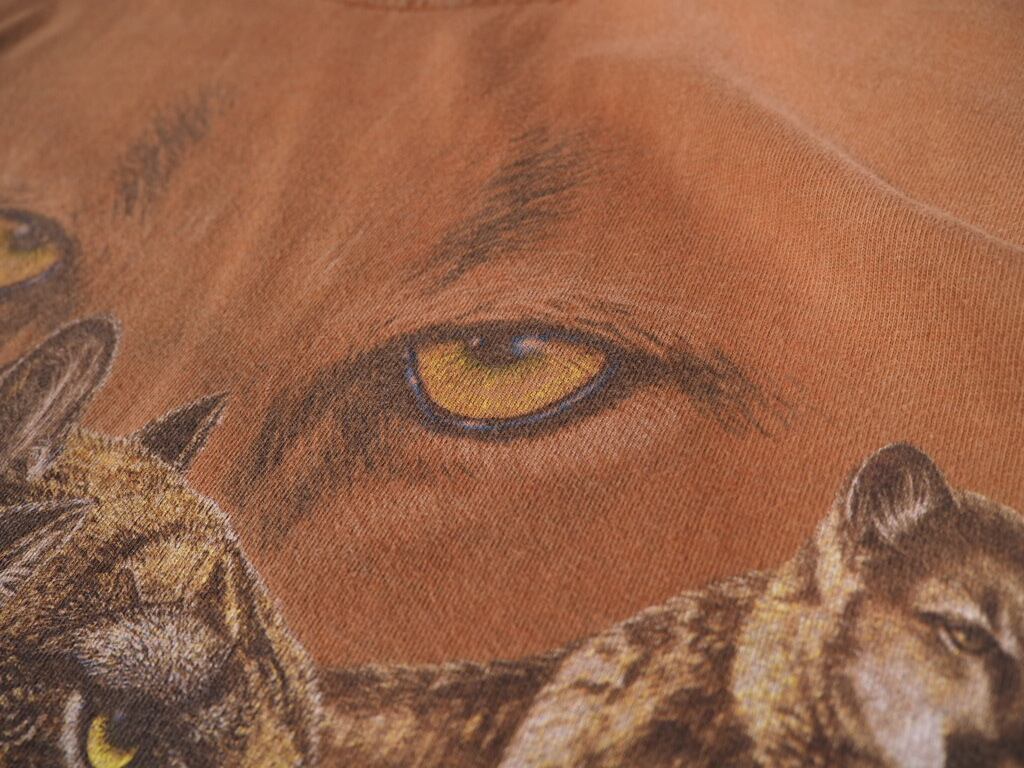 Find 10 Cougas piece trompe l'oeil dyeing loose Tee