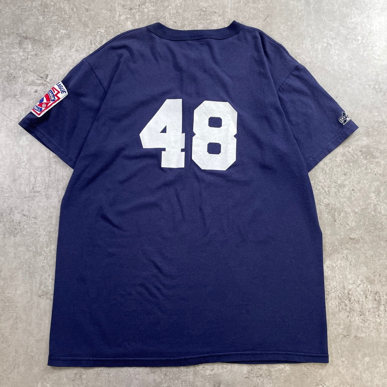 90年代 USA製 マジェスティック ヤンキース ヘンリーネック Tシャツ