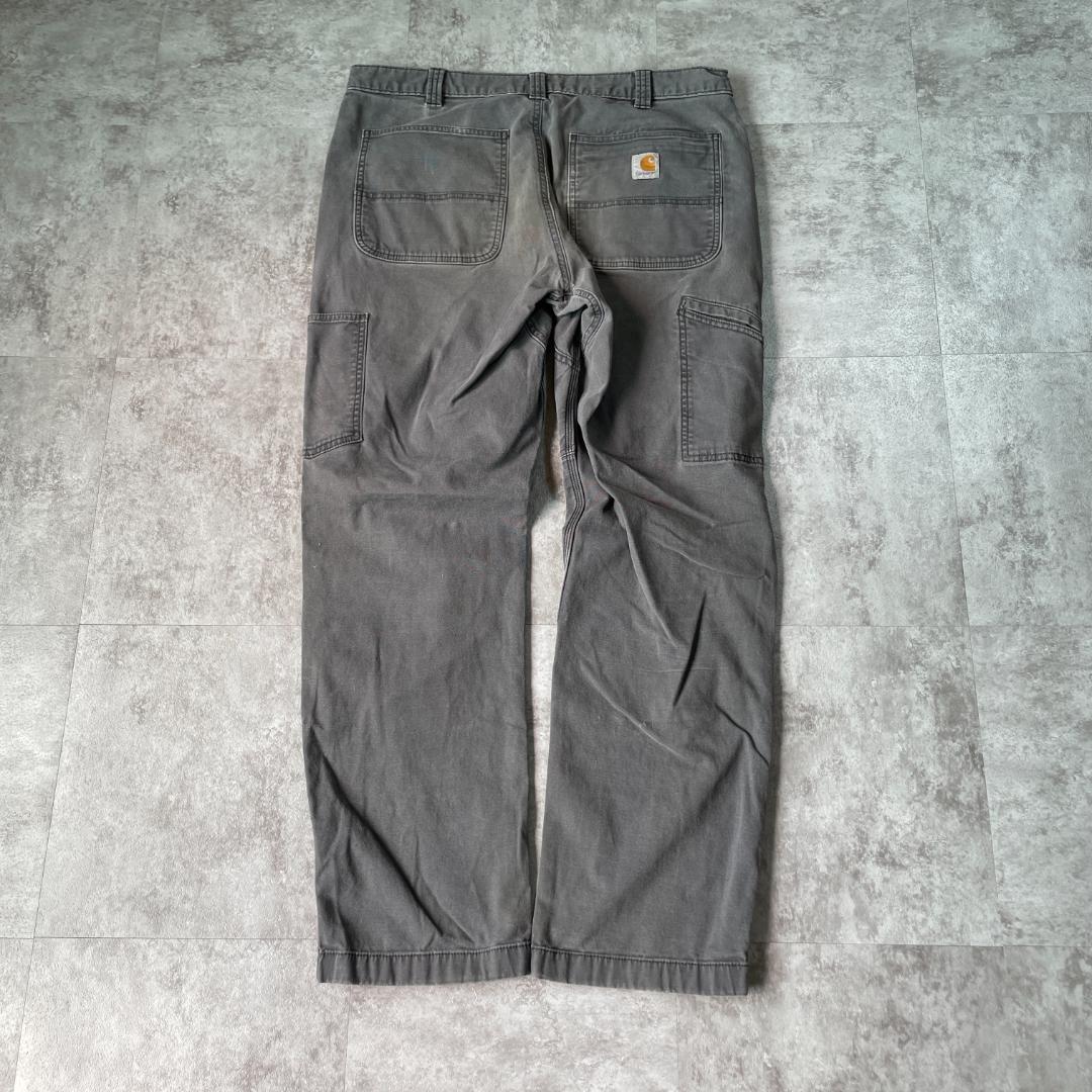 20s グレー ダブルニー Carhartt カーハート パンツ 36×32 | ib2