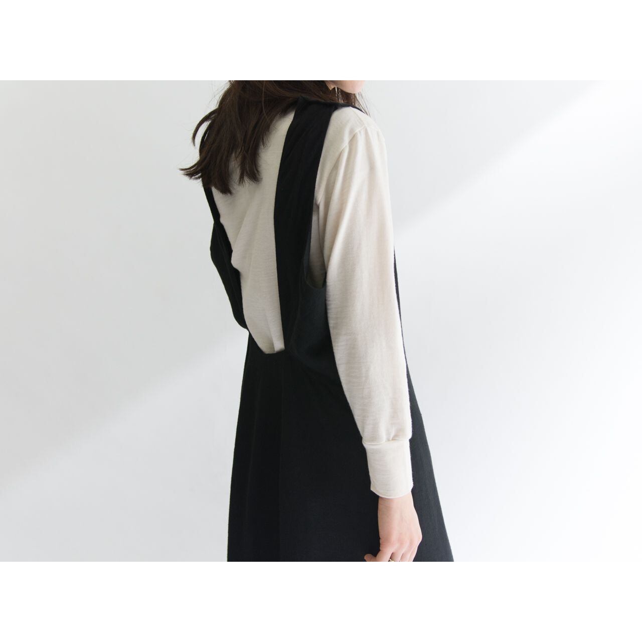 【Unknown brand】Linen-viscose maxi length sleeveless one-piece（リネン/ヴィスコース マキシ丈ワンピース）4a