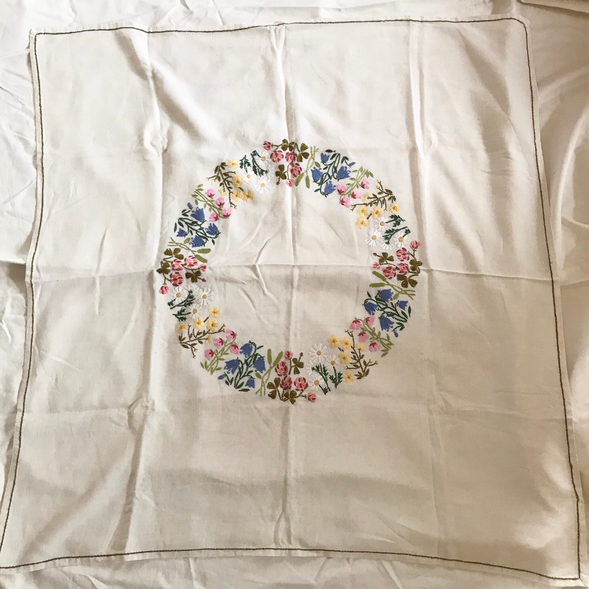 リース模様の大きな布