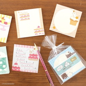 お菓子などうぶつ工房　お持ち帰りメモブロック　古川紙工
