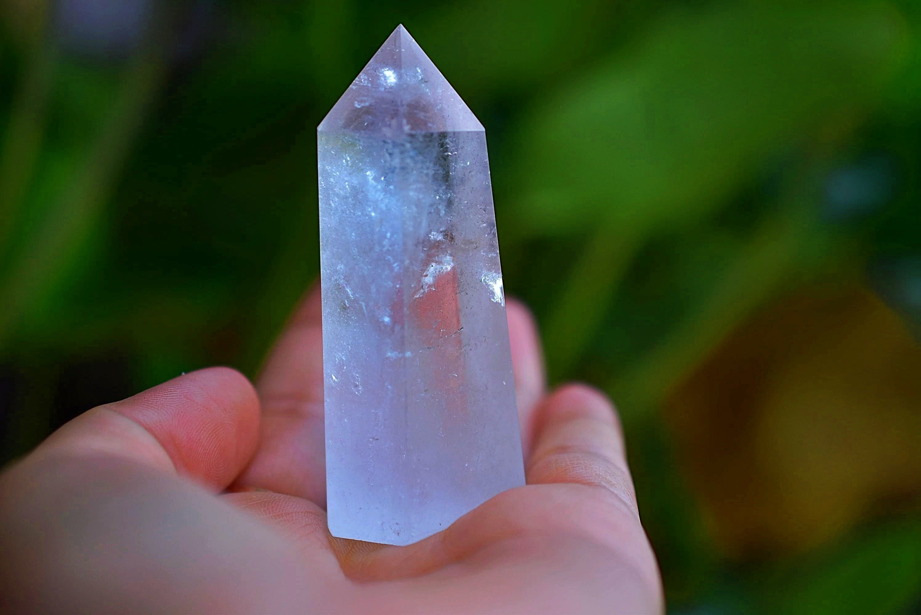 天使の梯子☆エンジェルラダーインクォーツポイント 原石s525 | Funky