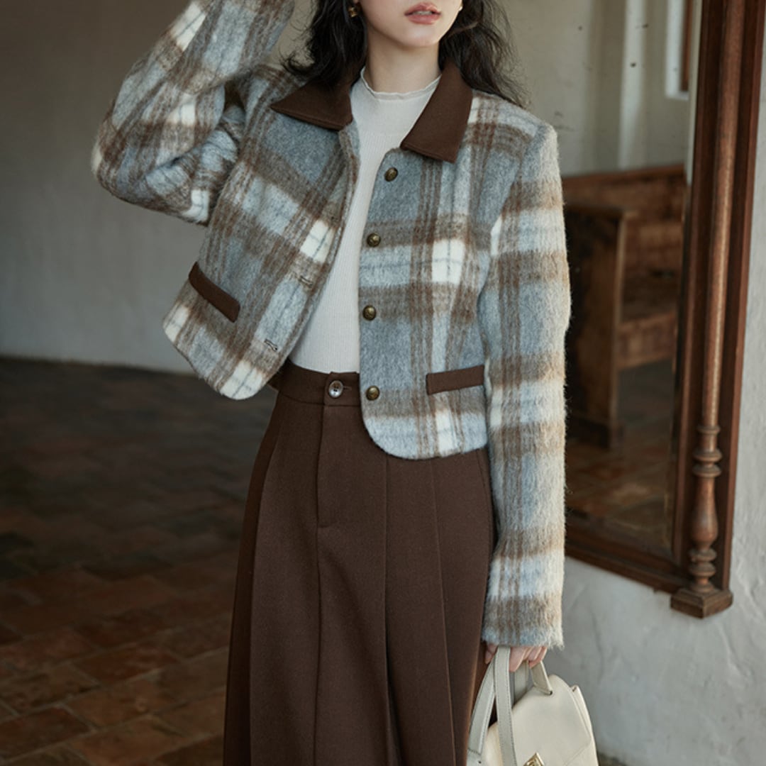 checkered suit jacket