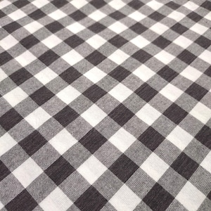 LECIEN ルシアン 先染めギンガムチェック チャコール 廃盤未使用保管品 Yarn Dyed Cloth Collection  L332