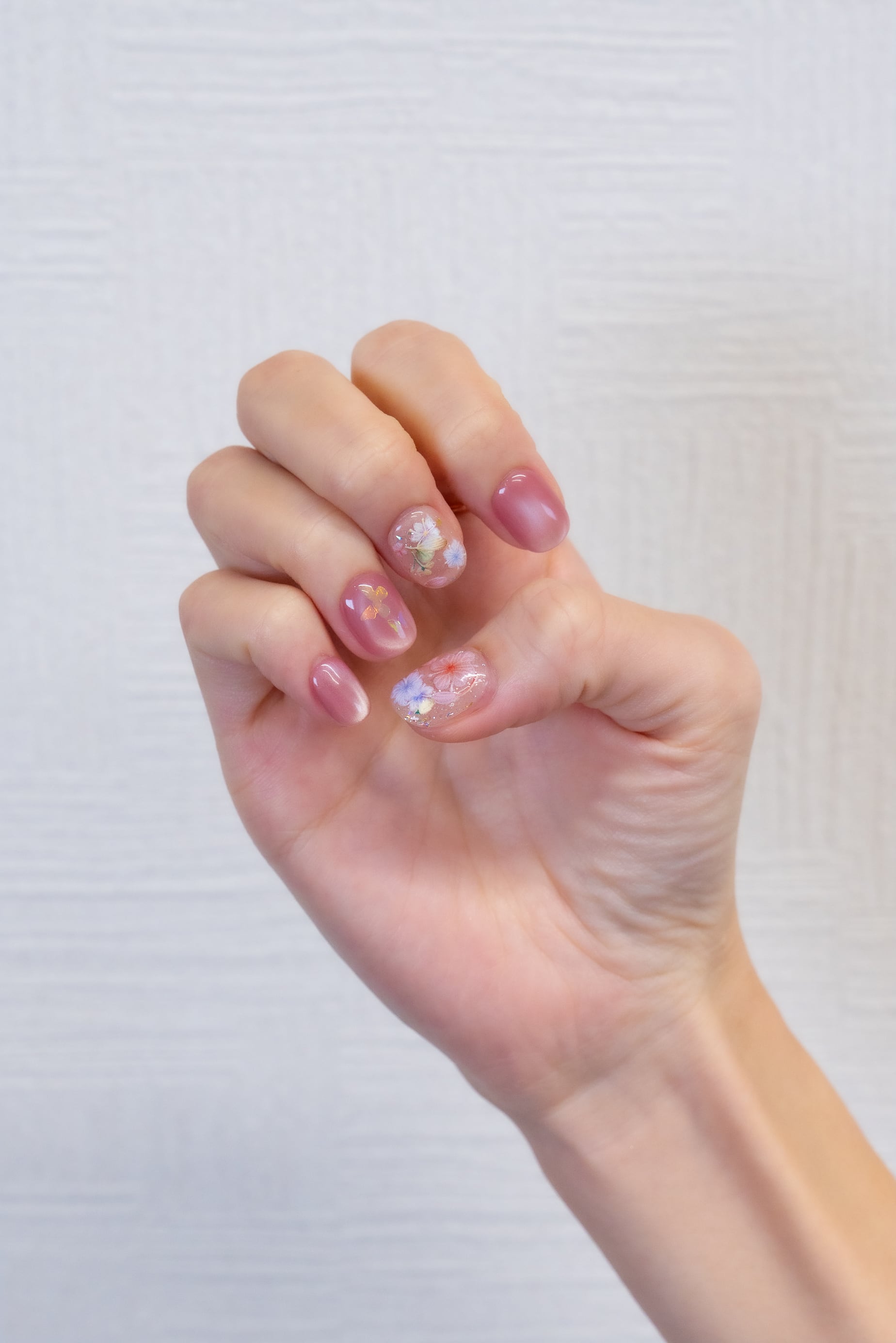 フラワー×ちゅるんピンク［PM023］ | 【PLUM】ネイルチップ通販