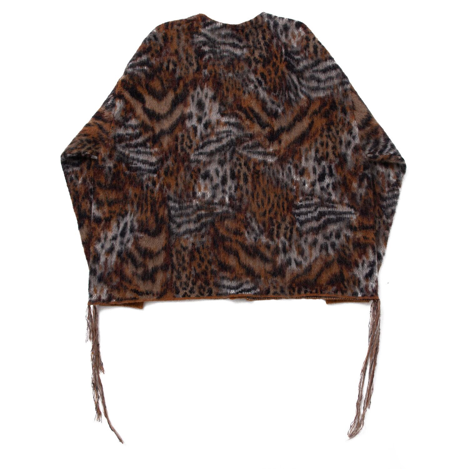 doublet MIX ANIMAL JACQUARD BRUSHED CARDIGAN(NATURAL) 22AW75KN94