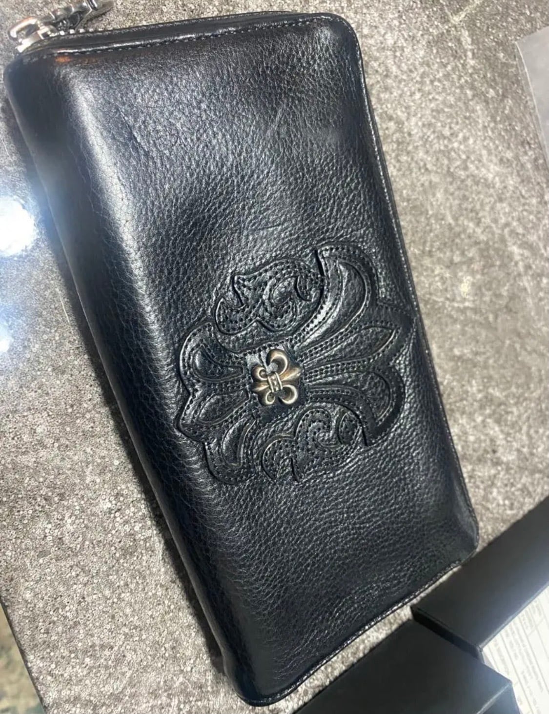 CHROME HEARTS クロムハーツ 長財布 REC F ZIP Bフレア ジップ