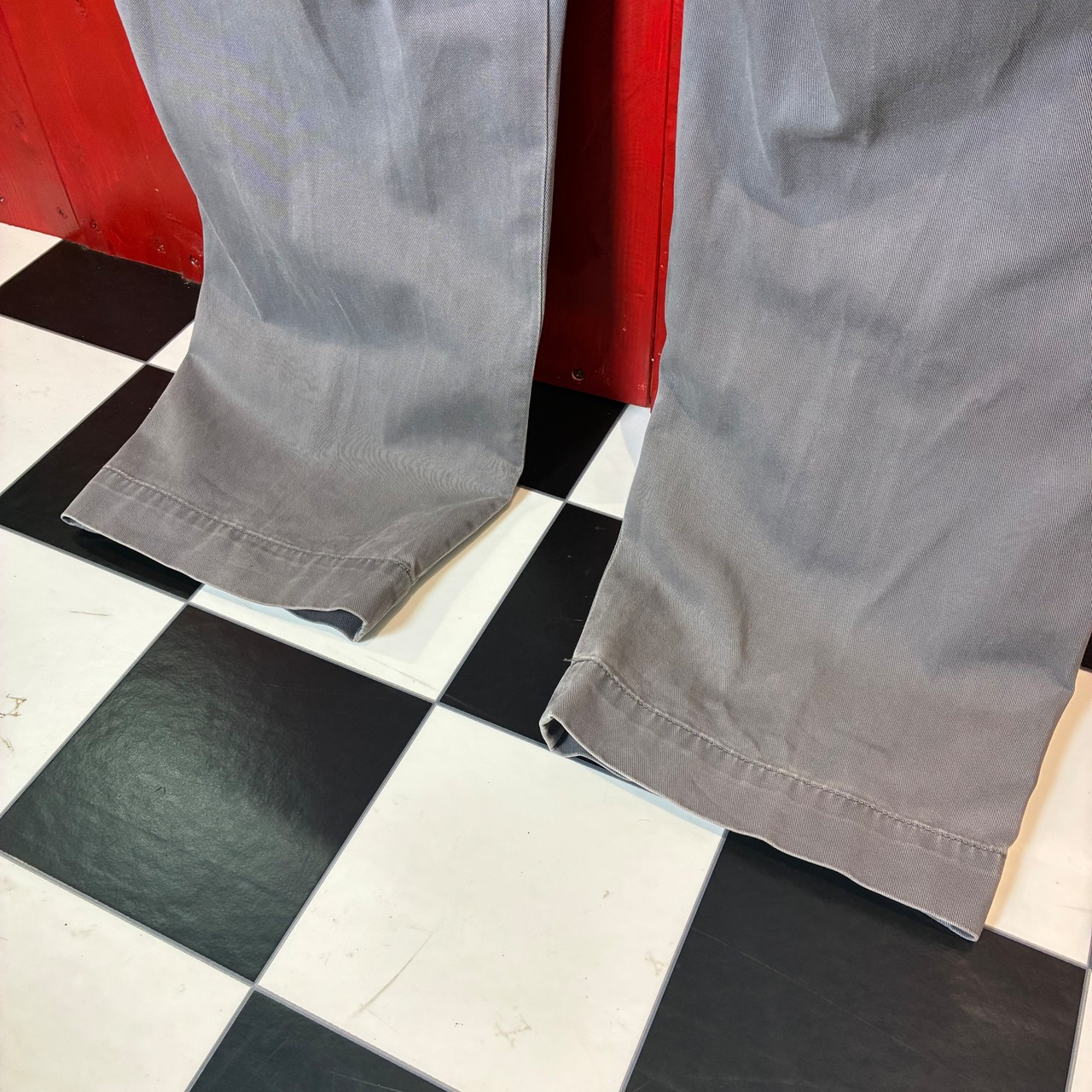 90s Polo Ralph Lauren ライトグレー チノパン PRESTON PANT W36