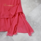 社交ダンス 衣装 スカート ピンク系 チャコット Chacott 無地 シンプル 日本製 レッスン 練習 鮮やか 明るい 上品 かわいい 華やか ダンス衣装 透け感