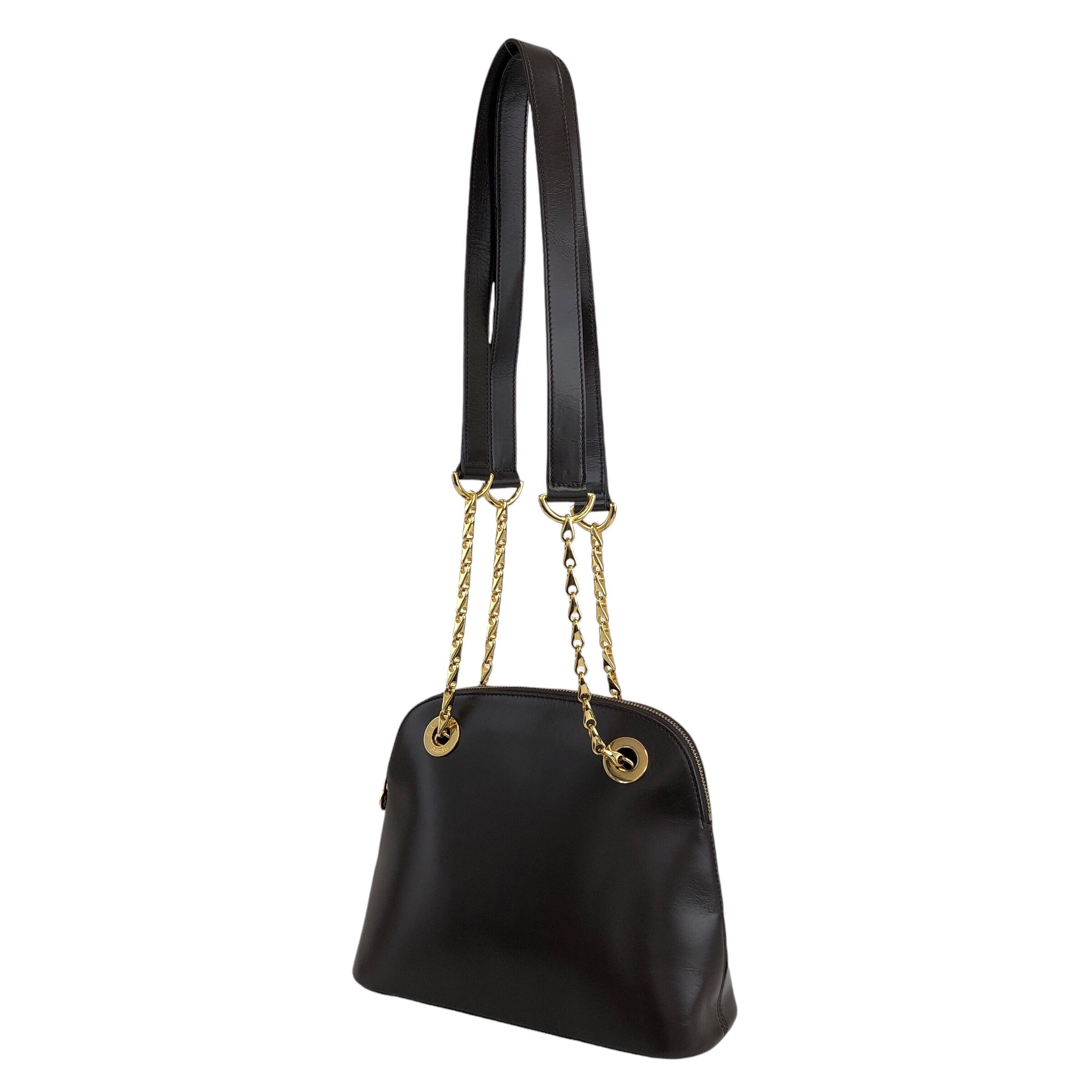 【ヴィンテージ】セリーヌ ショルダーバッグ CELINE セリーヌ ショルダーバッグ ブラック ブラゾン型押し レザー