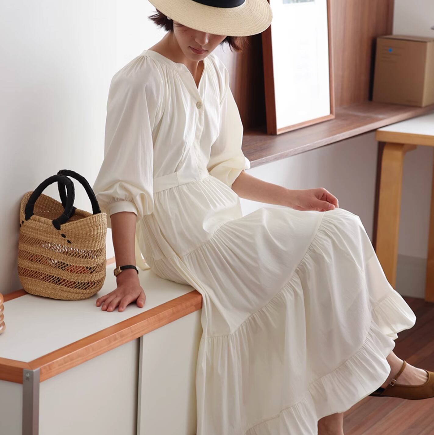 French Gentleman Style Long Dress