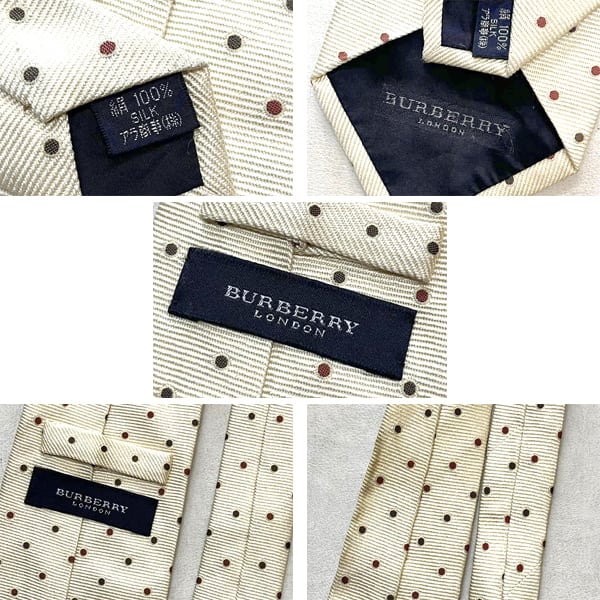 1点物◇バーバリーBURBERRY黄色シルク水玉柄ネクタイ古着メンズ 1点物◇バーバリーBURBERRY黄色シルク水玉柄ネクタイ古着メンズ