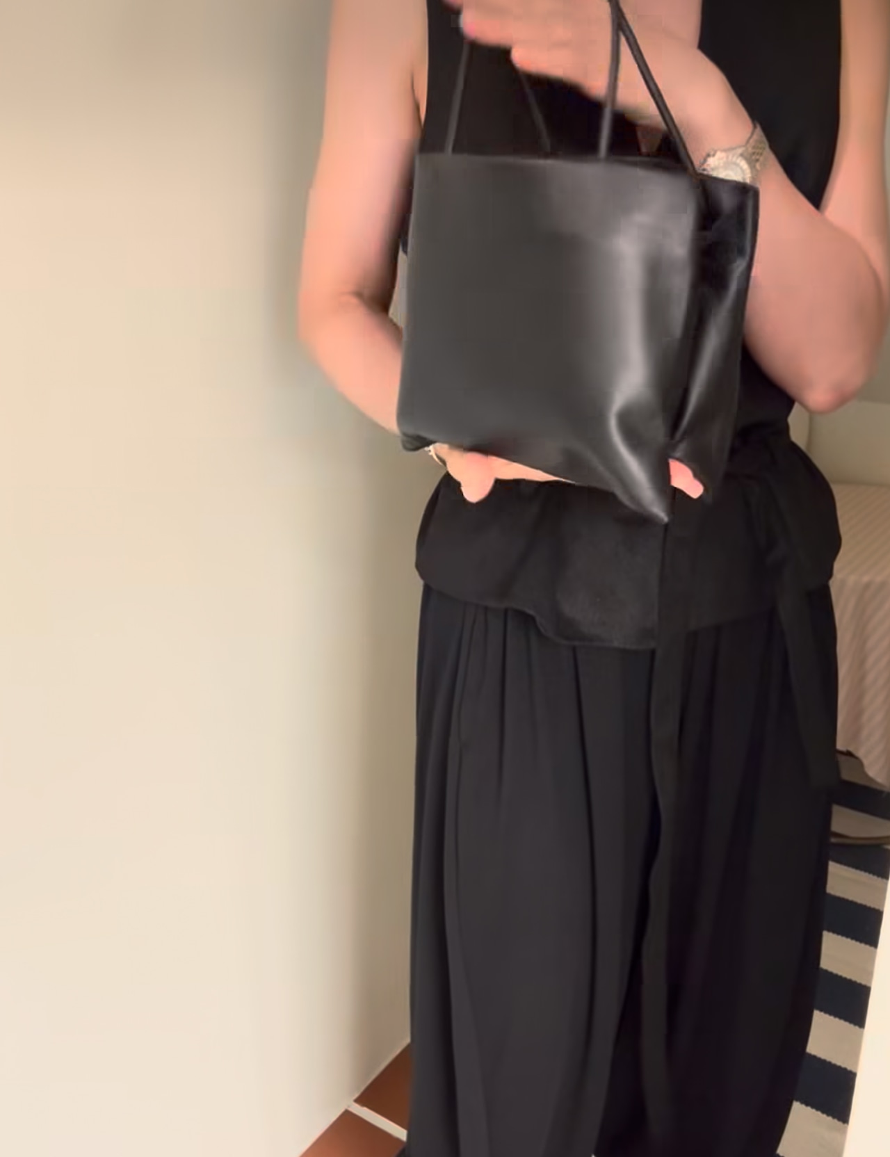 【新作5%OFF・3日間】100%Lambskin Twin Bag_2colors