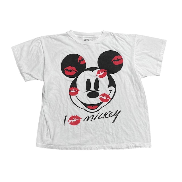 DISNEY VINTAGE 90S SINGLE STITCH MICKEY RIPS TEE WHITE FIT LIKE LARGE 6968