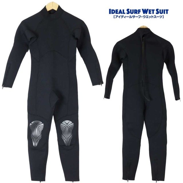 Ideal Surf All Black Wet Suit フルスーツ キッズ オールブラック 真っ黒 ウエットスーツ Full Suit  アイディール 子供 ウェット 2(2-3歳) オールブラック