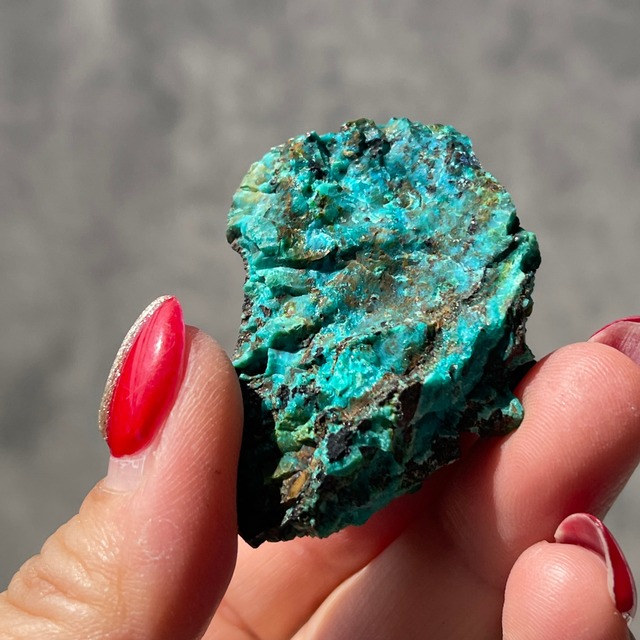 ナミビア産【クリソコラ×アズライト×マラカイト】共生 原石 ⑧ 鉱物 天然石 パワーストーン