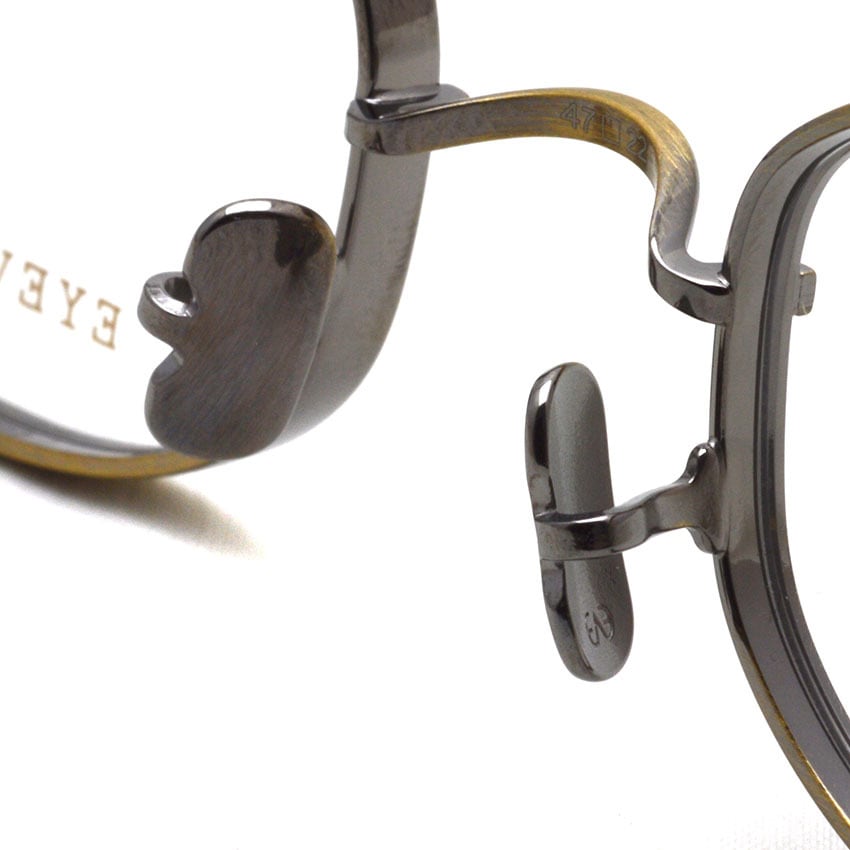 EYEVAN / THOMPSON / AG アンティークゴールド メガネ バレルシェイプ