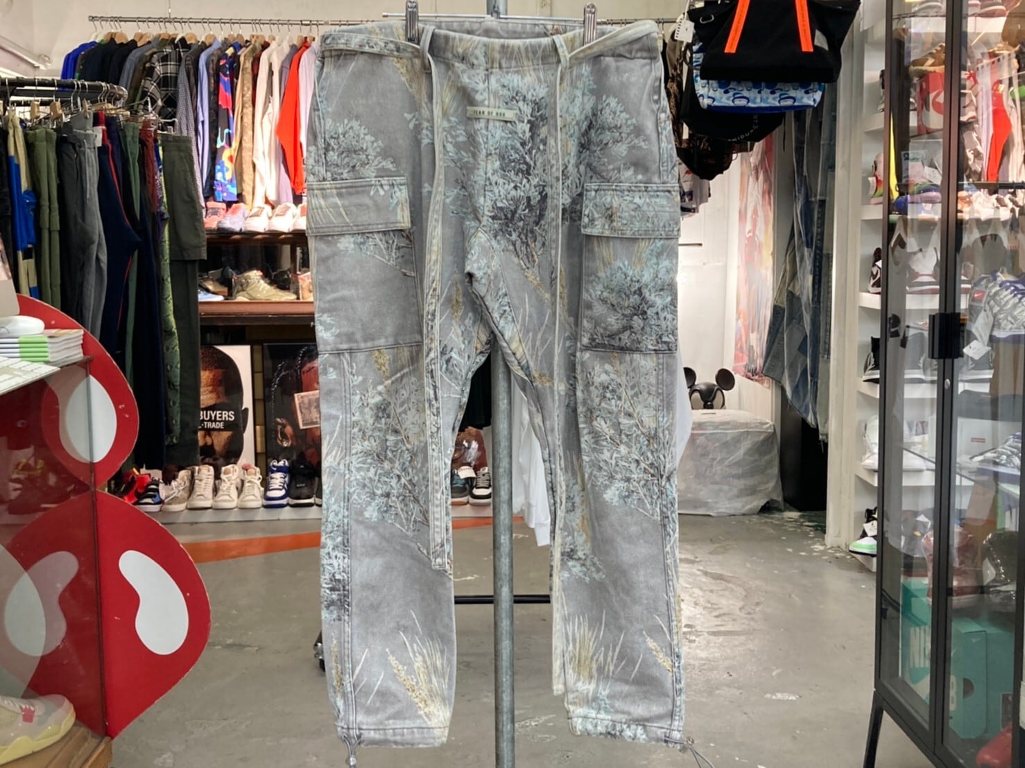 FEAR OF GOD SIXTH COLLECTION JIU JITSU PANTS GHOST CAMO SMALL 