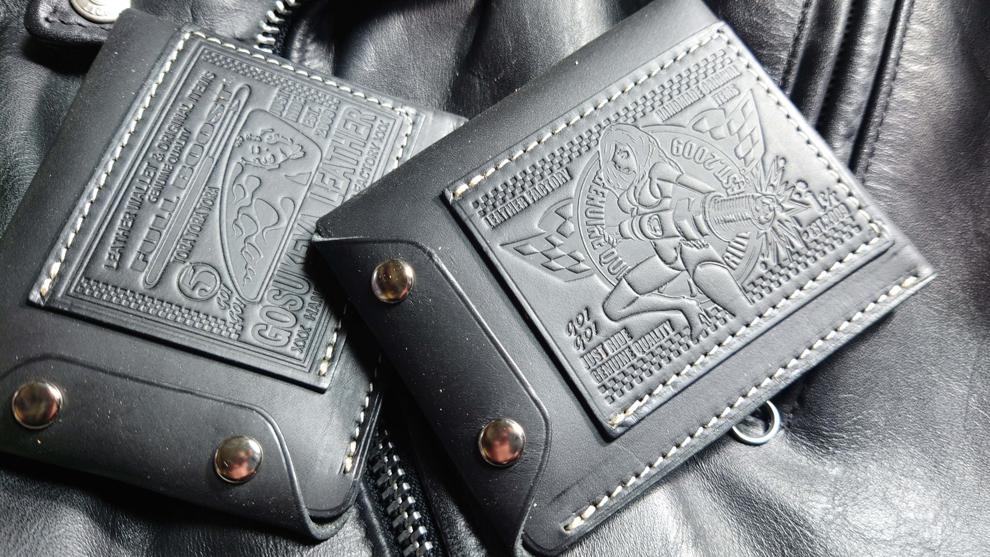 ライダースミニウォレット改 BB Riders Mini Wallet 改 Black Beauty