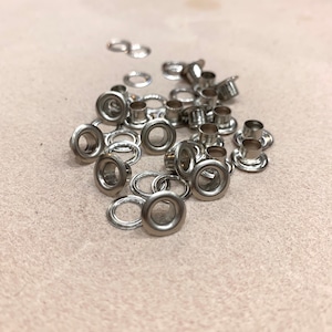 ハトメ #300 内径5.0mm【ニッケル色(20セット入り）】JH-5