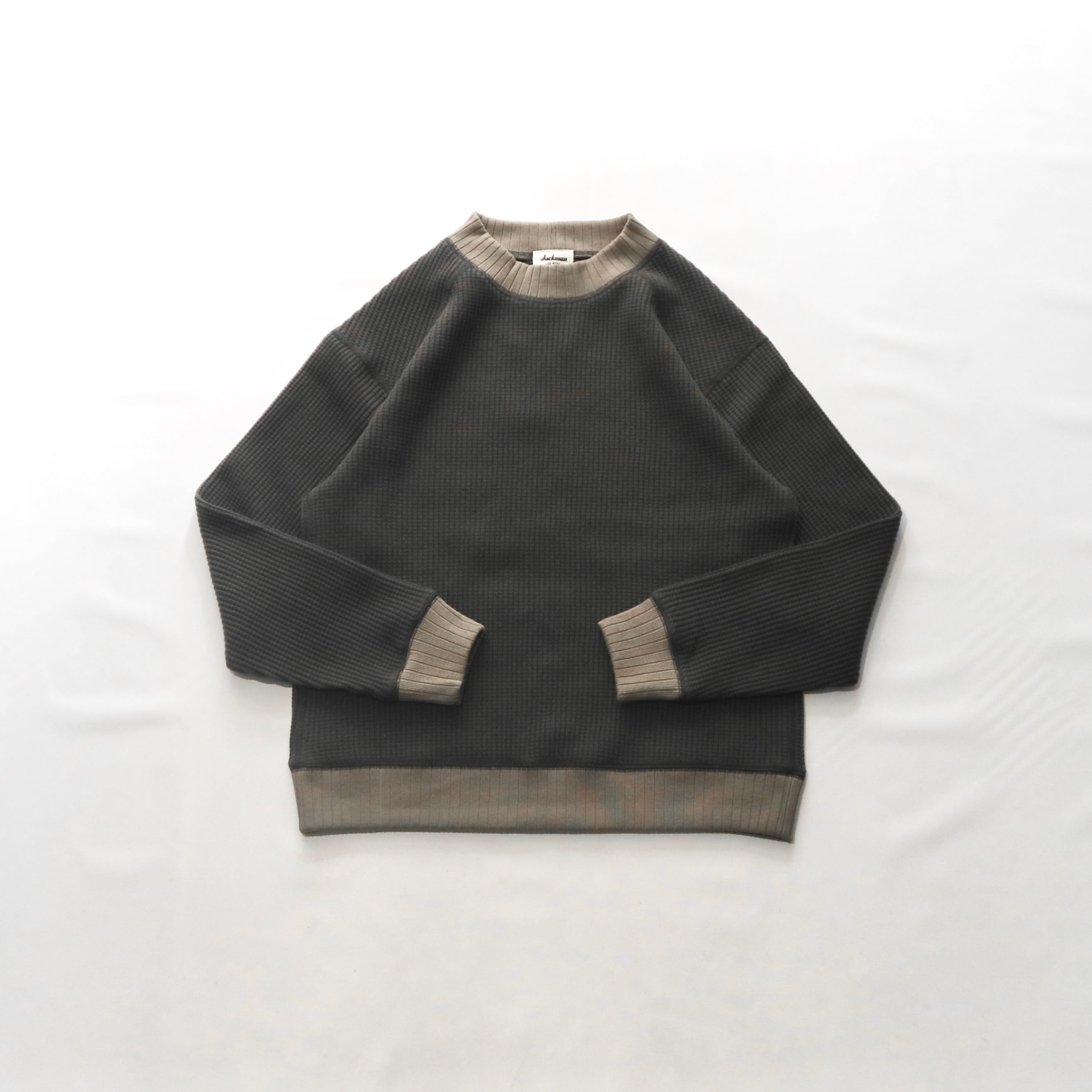 【Jackman ジャックマン】WAFFLE MIDNECK ワッフルミッドネック JM7200