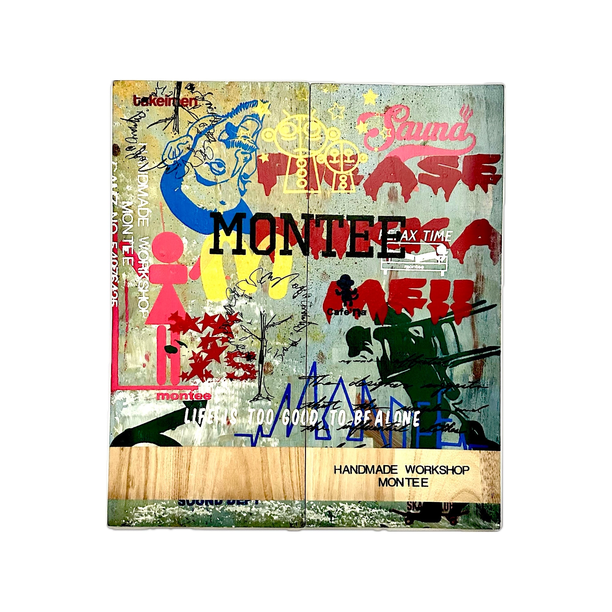 木版オブジェ(2枚組) ★一点物★