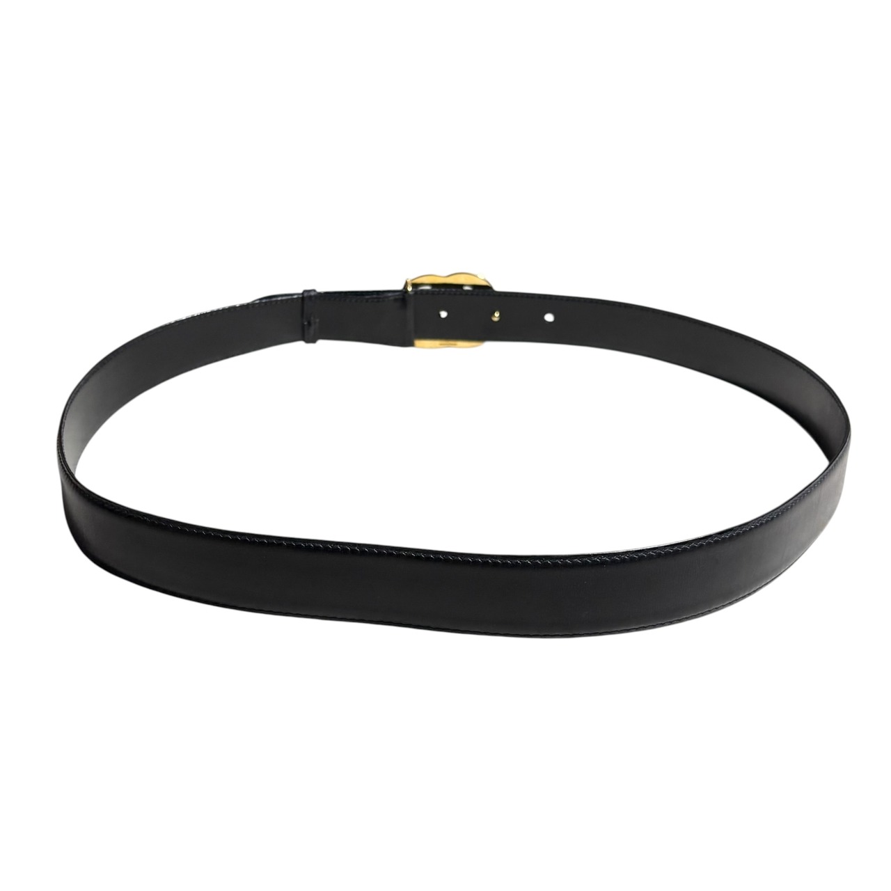 vintage GUCCI black leather belt