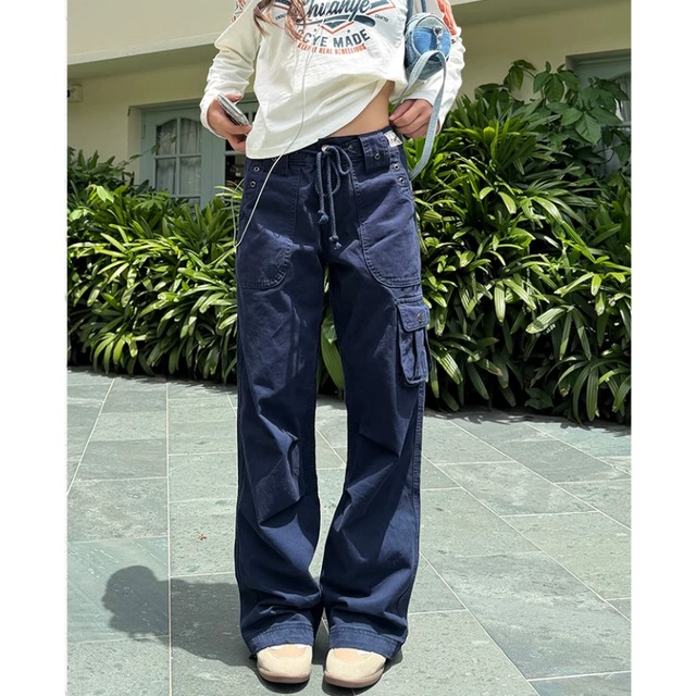 drawstring cargo pants　ドローコードカーゴパンツ　J2158