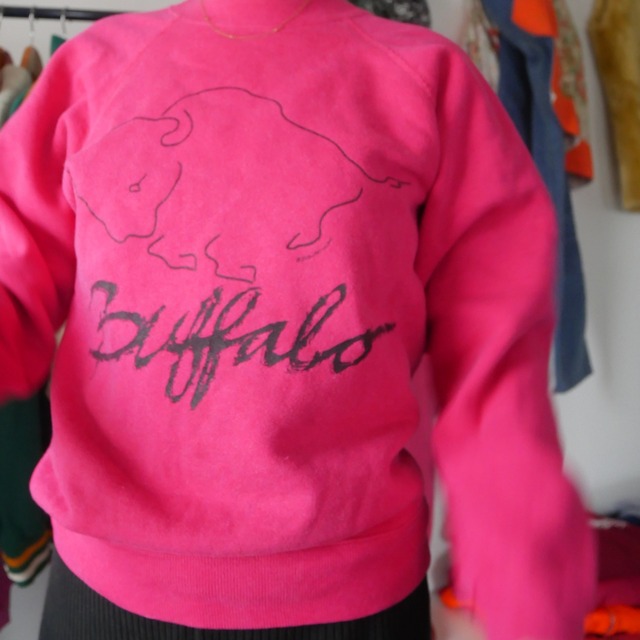 US 80s Hanes mini hot pink sweat