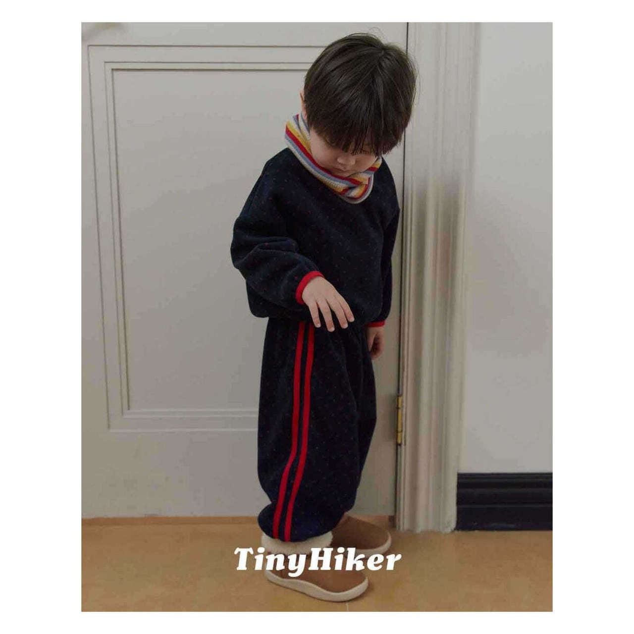 【取寄】Tiny Hiker プチドットフリースパンツ｜冬服｜韓国子供服