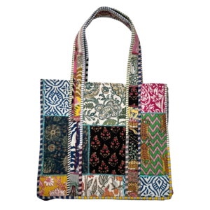 ＜PHET AND PLOY＞Quilted Patch Bag キルト パッチワーク バッグ B