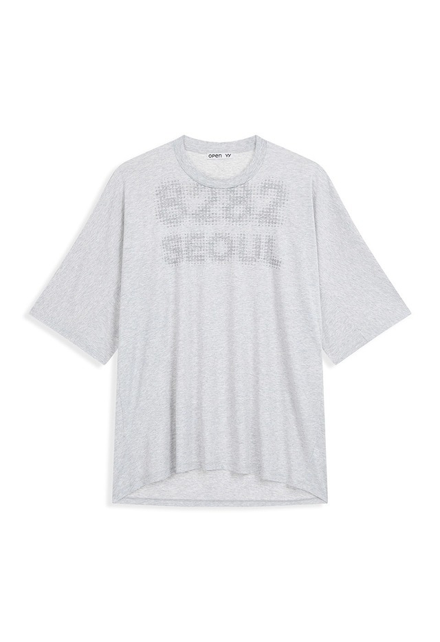 [OPEN YY] SEOUL LOUNGE TEE, GRAY 正規品 韓国ブランド 韓国通販 韓国代行 韓国ファッション オープン ワイワイ 日本 店舗