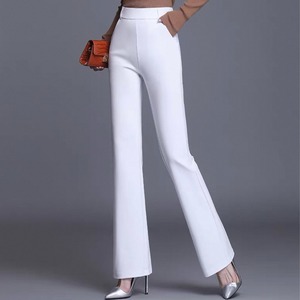 Slim long flare pants with belt loop 00222